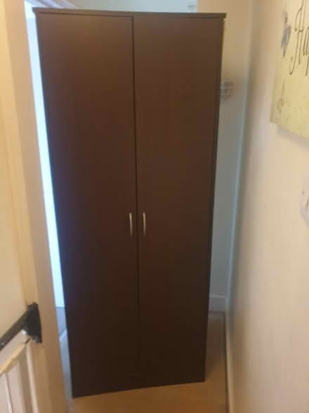 Photo of free Brown single wardrobe (biggleswade) #1