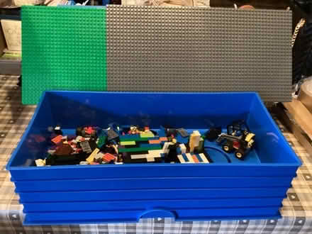 Photo of free Blue Lego storage tub with some lego (Hillmorton CV21) #3