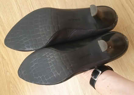 Photo of free Size 42/8UK low heel leather Geox brand black pumps (Buggs Bottom RG4) #3