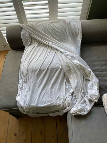 Photo of free 2 x cot mattress sheets (NW7) #1