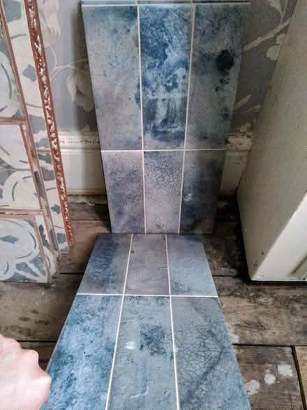 Photo of free Blue Raku wall tiles (L17 7) #2