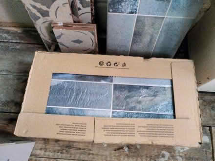 Photo of free Blue Raku wall tiles (L17 7) #1