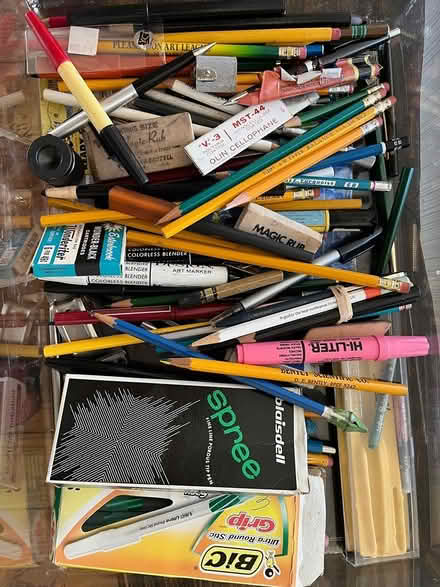 Photo of free Pencils, Pens, Erasers, more (oakland) #1