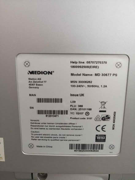 Photo of free Computer Monitor (welling - DA16) #2