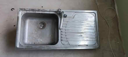 Photo of free Chrome sink + draining board (CV32, Leamington Spa) #1
