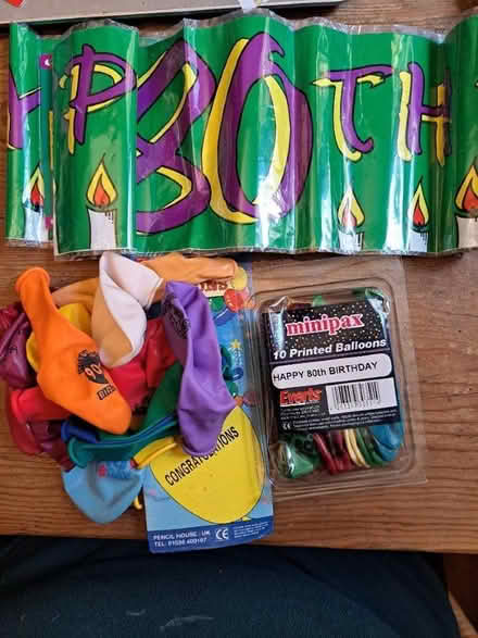 Photo of free Sundry birthday balloons & banner (Churchgate EN8) #1