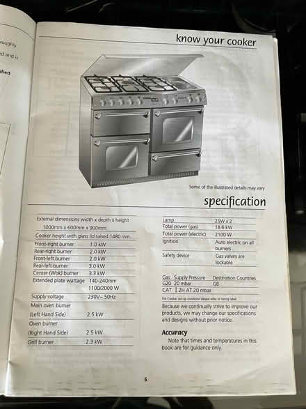 Photo of free Gas/Electric Range Cooker (BH25 Barton on Sea.) #2