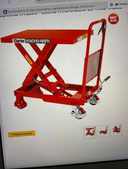 Photo of Hydraulic lifting table (Malvern Wells WR14) #1