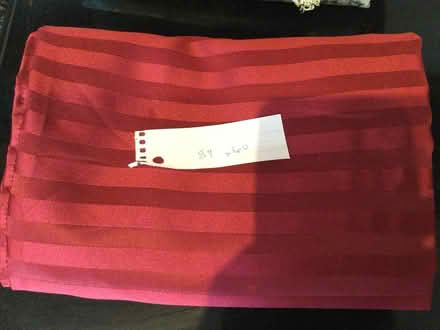 Photo of free Tablecloth, red, 84” x 60” (Mississauga, Meadowvale) #1