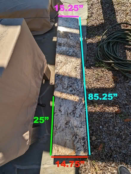 Photo of free salvaged 3/4" granite 85.25"x15.25" (Los Altos) #1