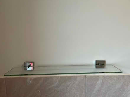 Photo of free Bathroom glass shelf (SW19) #1
