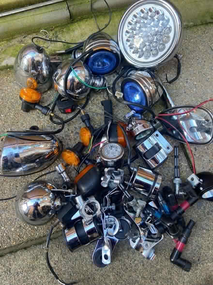 Photo of free Motorcycle lights and stuff (BH17) #1