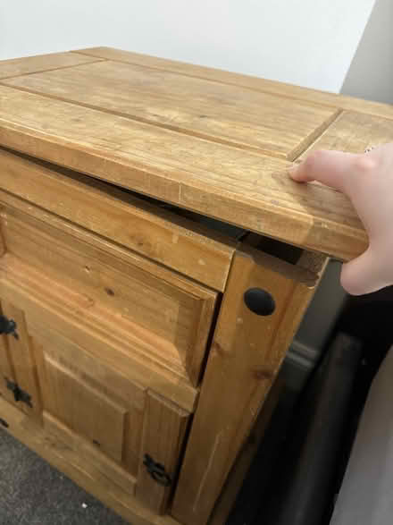 Photo of free Broken bedside table (Staines) #2