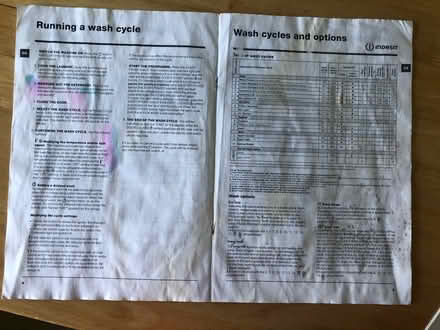 Photo of free Indesit manual (Cambridge CB1) #3