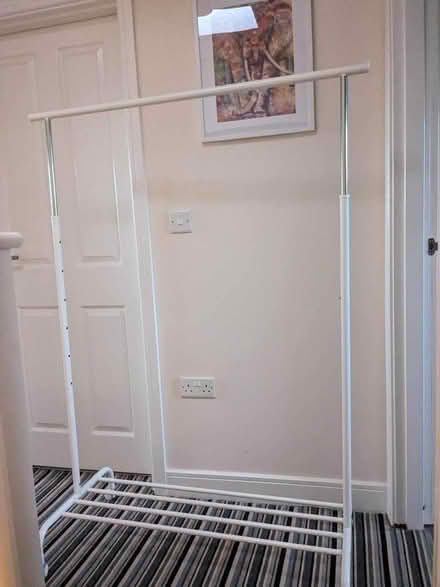 Photo of free Clothes rail - white (Stechford B33) #1