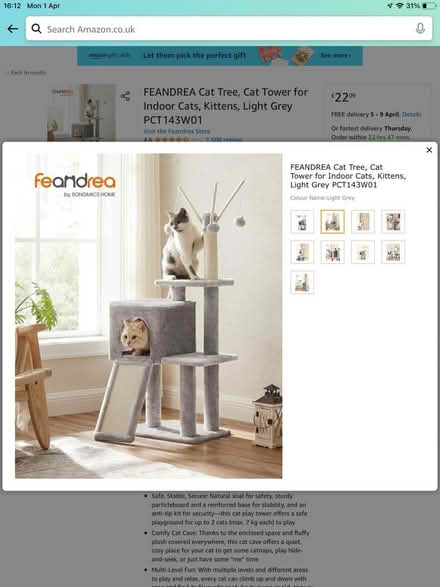 Photo of free Cat tree scratchy house thingy (Aston Fields B60) #2