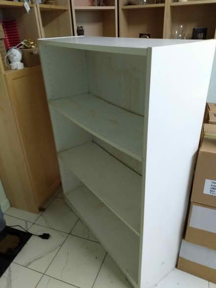 Photo of free 3' x 4' high white shelving unit (10 Mile and Middlebelt) #1