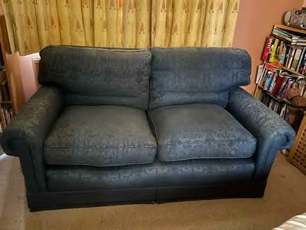 Photo of free Blue 2-seat sofa (Harrogate HG3) #1
