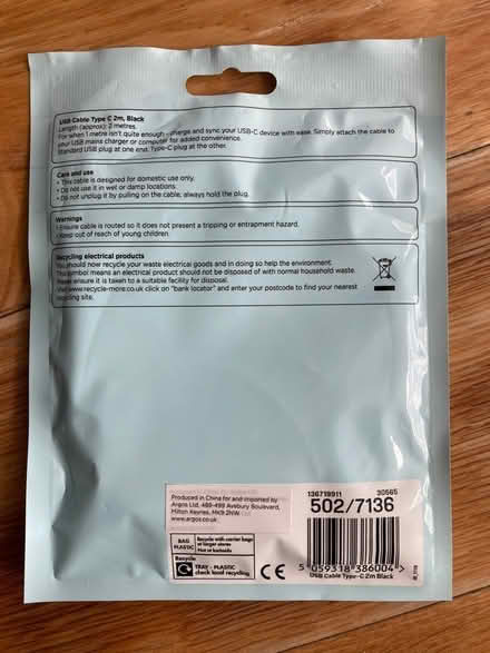 Photo of free Brand new USB Type C cable (Bath BA2) #2