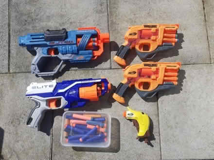 Photo of free 6 Nerf guns (with bullets) various sizes (BT8) #1
