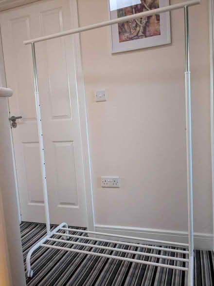 Photo of free Clothes rail - white (Stechford B33) #2