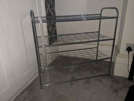Photo of free Metal shoe rack (Bushey, WD23) #2