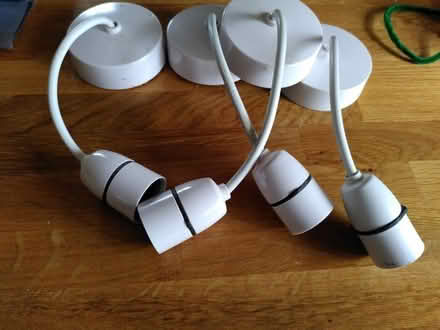 Photo of free 4 pendant light fittings (Earlham NR4) #1