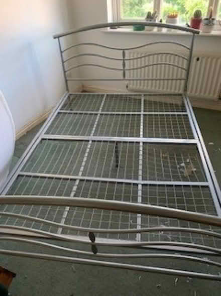 Photo of free Grey metal bed frame (Edgbaston B5) #1