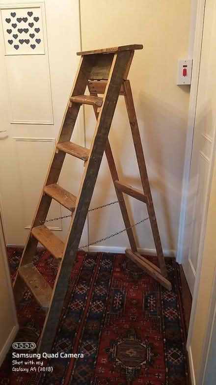 Photo of free Solid wooden step ladders (Paisley PA2) #1