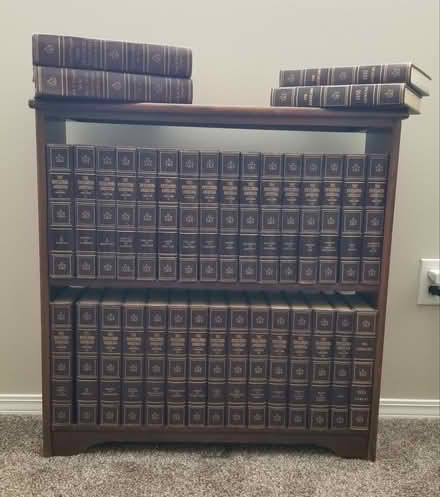 Photo of free Vintage encyclopedia set + shelf (Oxford) #1