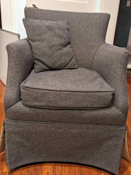 Photo of free Small gray armchair on wheels (Lake City/Cedar Park) #1