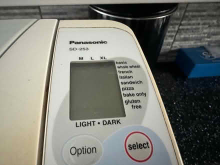 Photo of free Panasonic Bread Machine (Wetherby LS22) #3