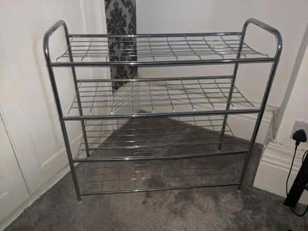 Photo of free Metal shoe rack (Bushey, WD23) #1