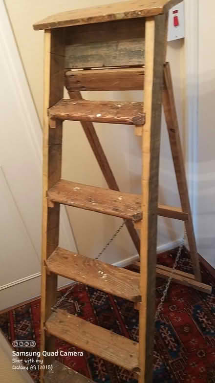 Photo of free Solid wooden step ladders (Paisley PA2) #2