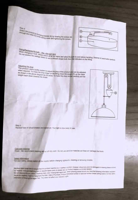 Photo of free Large pendant light fitting (West Bowling BD5) #3