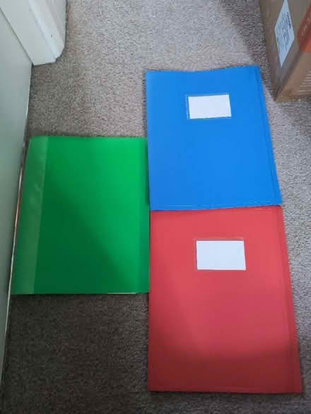 Photo of free Three A4 plastic wallet folders (Skipton BD23) #1