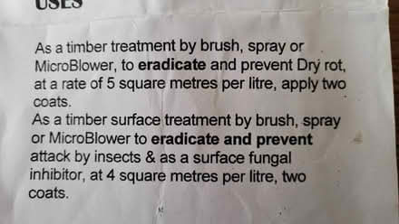 Photo of free Boron wood treatment (Dursley GL11) #2