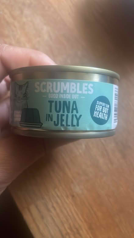 Photo of free 10 tins of scrumbles cat food in jelly (Upper Wolvercote OX2) #1