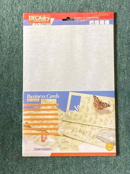 Photo of free Business card blanks (Wokingham RG40) #1