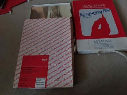 Photo of free OHP transparencies (Kidlington OX5) #1