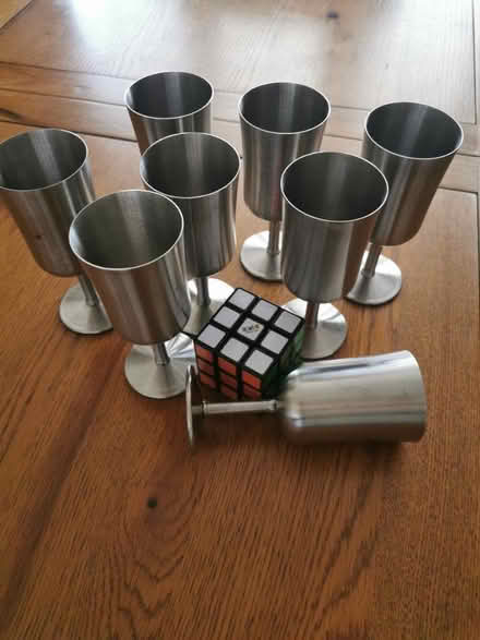 Photo of free 8 stainless steel wine glass goblet (Horley, RH6) #1