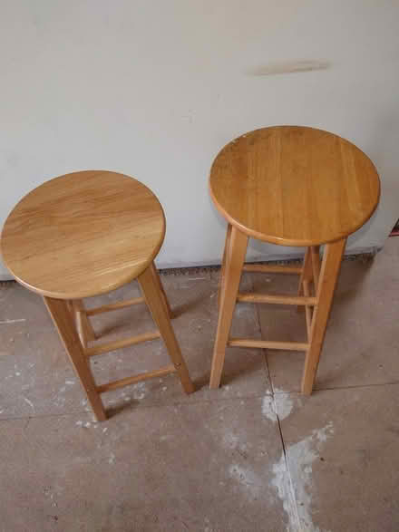 Photo of free Pair of wooden stools (Inwood SY6) #2