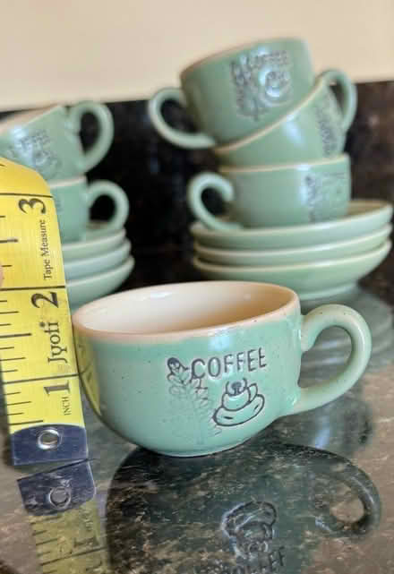 Photo of free Set of 6 espresso cups with saucers (Saratoga) #2