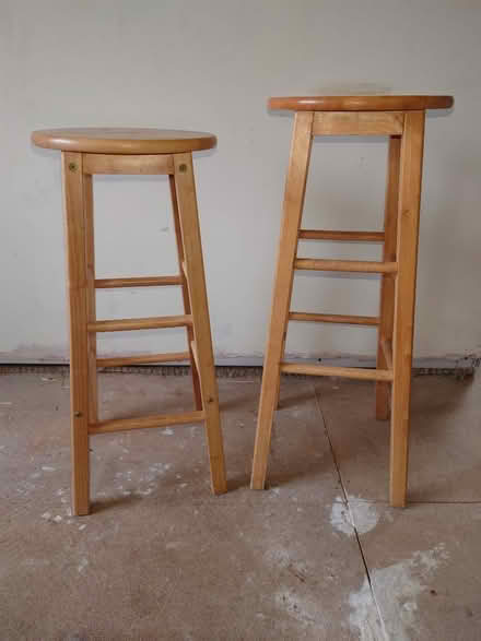 Photo of free Pair of wooden stools (Inwood SY6) #1