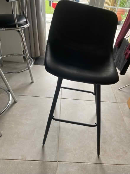 Photo of free 2 black bar stools (Bracknell Forest RG40) #2