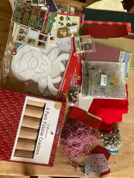 Photo of free Box of assorted Christmas craft items (Bretton CH4) #1