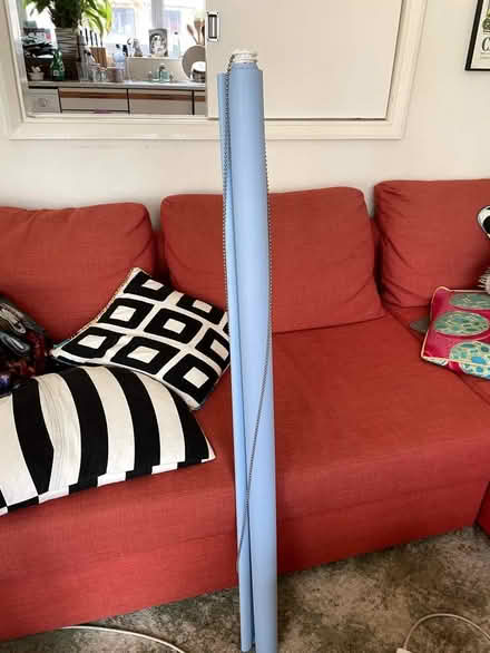 Photo of free Light Blue roller blind with fittings (Haywards Heath RH16) #1