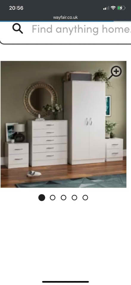 Photo of Wardrobe, drawer and side stool (Great Northern Road DE22) #1