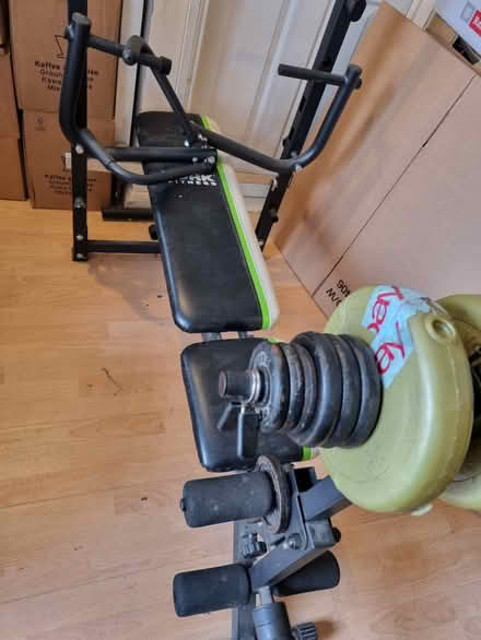 Photo of free Exercise equipment and bench press (Hayes UB3) #1