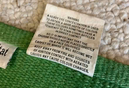 Photo of free Habitat “Aero” jute and cotton rug (Bexley) #2